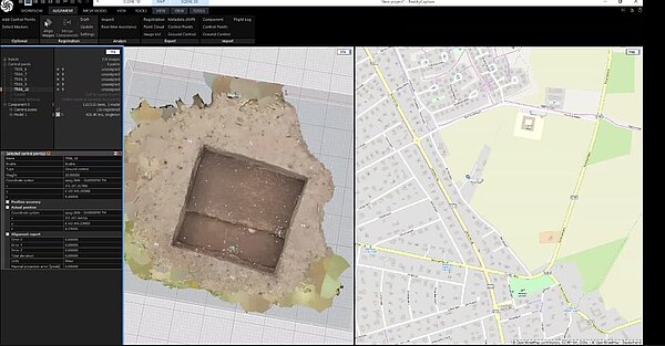 3D model of a trench in Reality capture