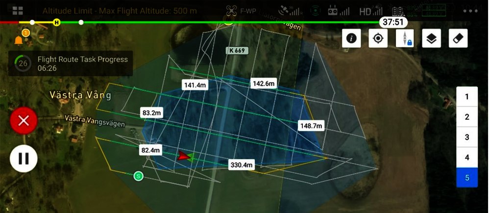 Screenshot of DJI terra